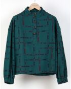Graugrünes Halfmoon-Top von Valencia