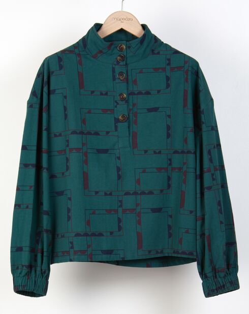 Graugrünes Halfmoon-Top von Valencia