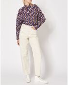 Rosalie Tempo lila Hemd aus 100% Seide