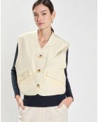 Veste Reversible léopard écrue