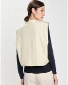 Veste Reversible léopard écrue