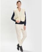 Veste Reversible léopard écrue