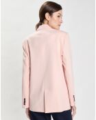 Veste Twill Single-Breasted rose clair