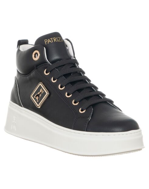 Sneakers en Cuir Marine noires