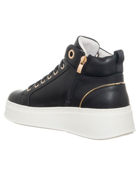 Sneakers en Cuir Marine noires