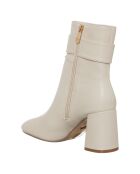 Bottines Tiphaine beiges - Talon 6.5 cm