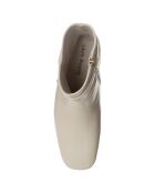 Bottines Tiphaine beiges - Talon 6.5 cm