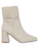 Bottines Tiphaine beiges - Talon 6.5 cm