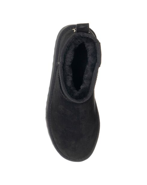 Boots fourrées Hortense noires - Talon 4 cm