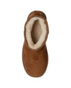 Boots fourrées Hortense camel - Talon 4 cm