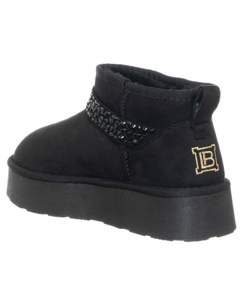 Boots Charlotte noires - Talon 4 cm