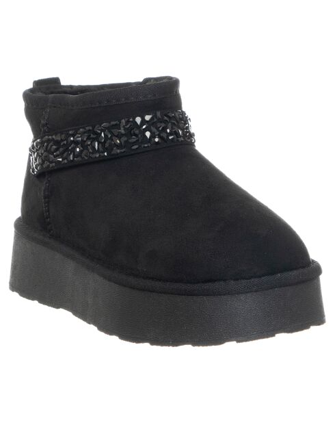Boots Charlotte noires - Talon 4 cm