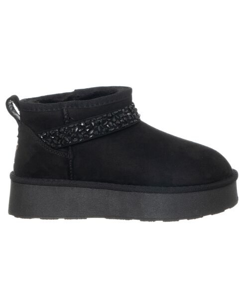 Boots Charlotte noires - Talon 4 cm