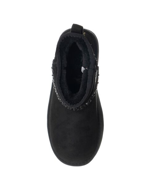 Boots Charlotte noires - Talon 4 cm