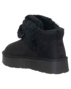 Boots fourrées Chiara noires - Talon 4 cm