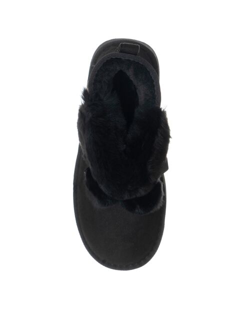 Boots fourrées Chiara noires - Talon 4 cm