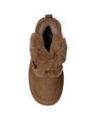 Boots fourrées Chiara camel - Talon 4 cm