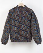 Mitternachtsblauer Millie Atome Samtmantel