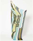 Foulard 100% Laine New Wave vert kaki - 100x190 cm
