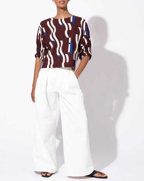 Top Nicole Wave rouge bordeaux