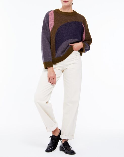 Nina Nymphe khakigrüner Pullover