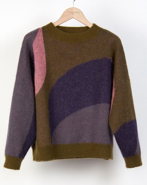 Nina Nymphe khakigrüner Pullover
