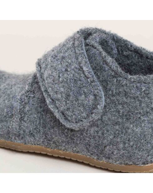 Chaussons en Laine Juno ZU gris