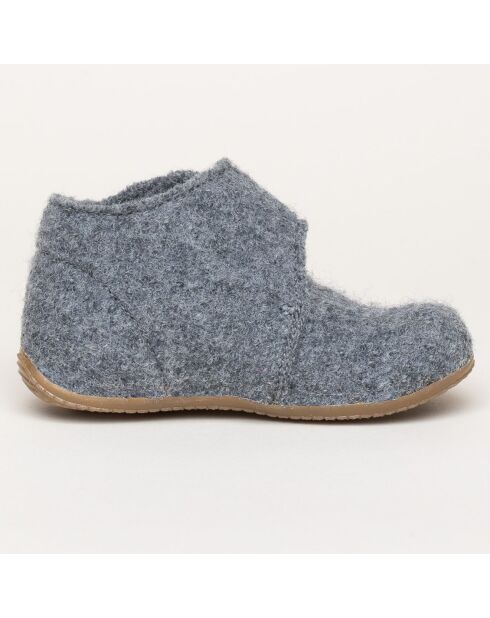 Chaussons en Laine Juno ZU gris