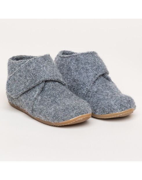 Chaussons en Laine Juno ZU gris