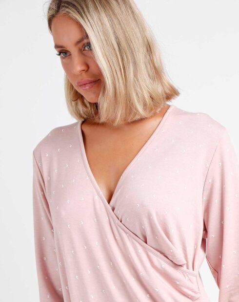 Robe de maternité rose