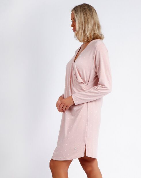 Robe de maternité rose