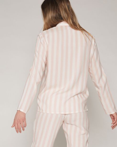 Pyjama haut à manches longues & pantalon rose clair