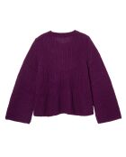 Pull en Laine mélangée Evasé Theodore violet