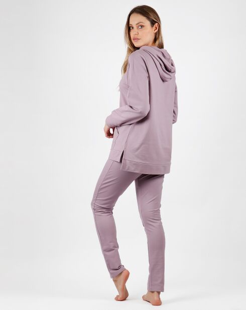 Pyjama haut à manches longues & pantalon violet clair