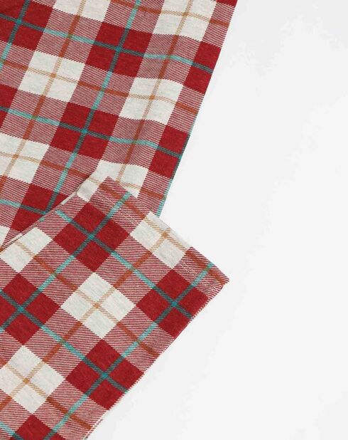 Pyjama haut à manches longues & pantalon gris/rouge