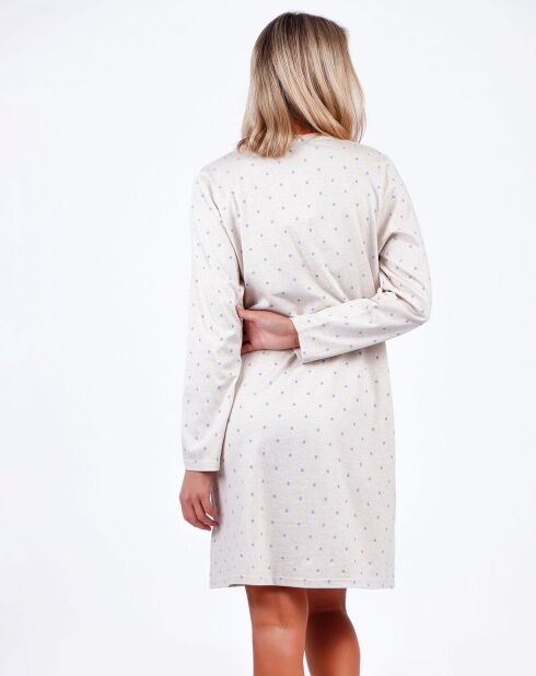 Robe de nuit You are enough beige/bleu