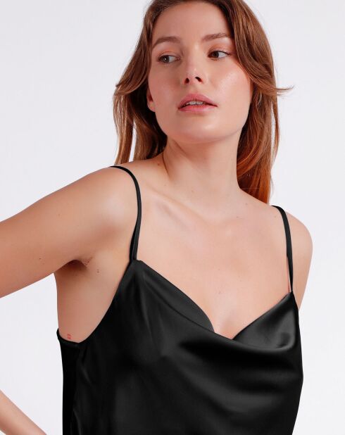 Nuisette à bretelles noire