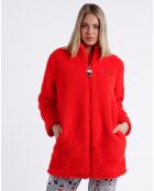 Veste polaire rouge