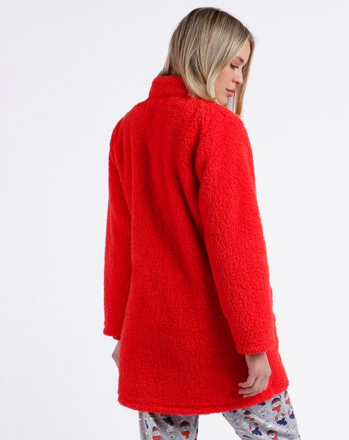 Veste polaire rouge