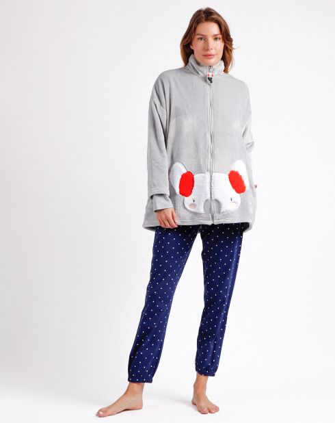Veste polaire grise