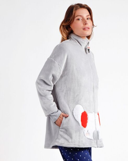 Veste polaire grise