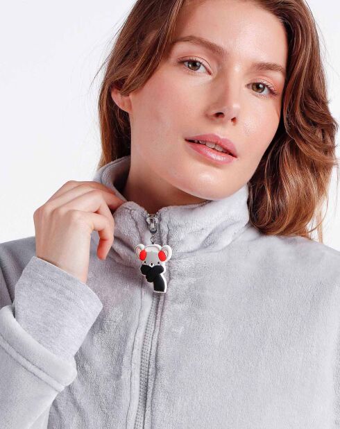 Veste polaire grise