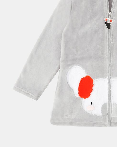 Veste polaire Morning Mouse grise