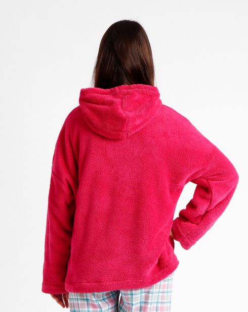 Pull polaire rose