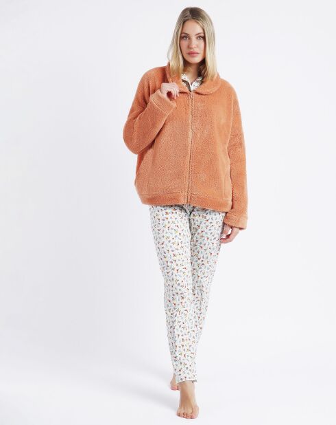 Veste polaire orange