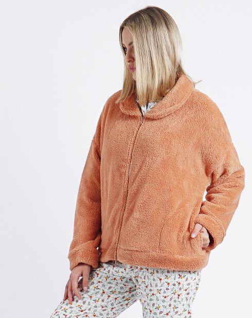 Veste polaire orange