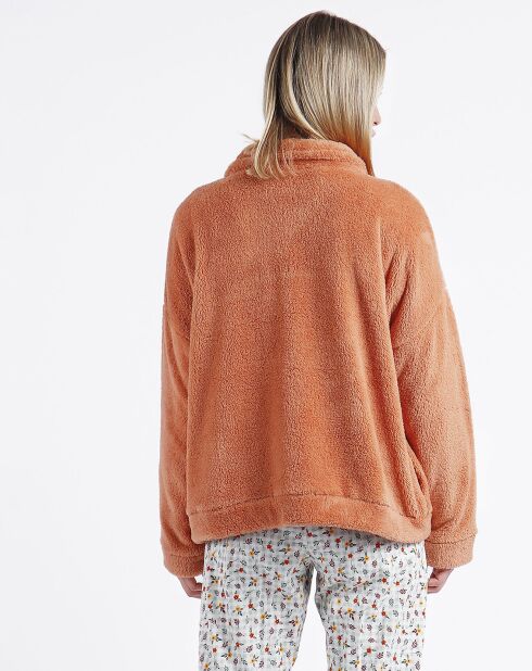 Veste polaire orange