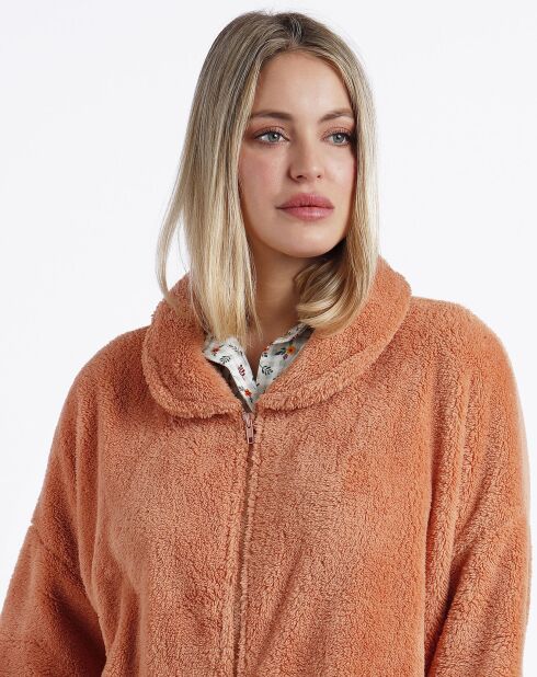 Veste polaire orange
