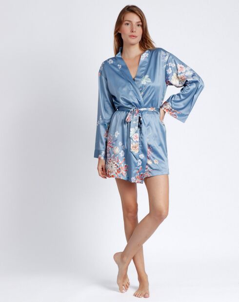 Déshabillé Garden bleu ciel