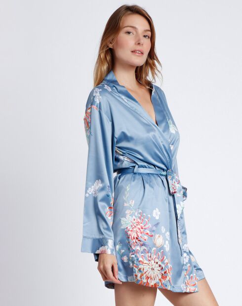 Déshabillé Garden bleu ciel